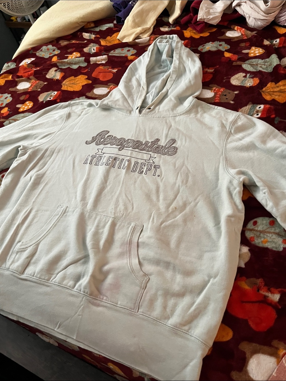 Aeropostale women’s Pale Blue 'Athletic Dept.' Hoodie